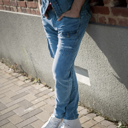 アイズフロンティア] 7412 アイスフィールデニムカーゴパンツ