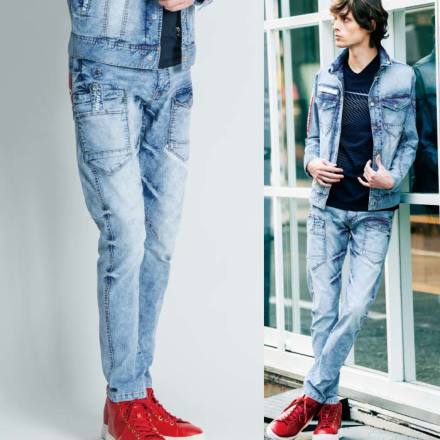 アイズフロンティア] 7452 接触冷感ストレッチデニムカーゴパンツ