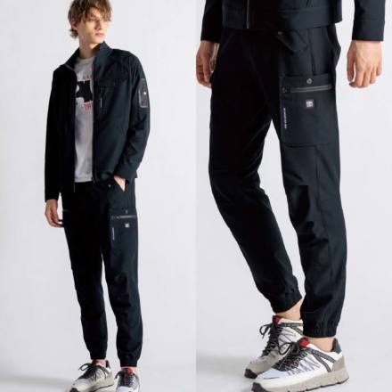 アイズフロンティア] 8753 ライトウォームA.D.ストレッチジョガーパンツ