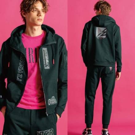 アイズフロンティア] 8930 P.D.ストレッチスウェットフルジップフーディー