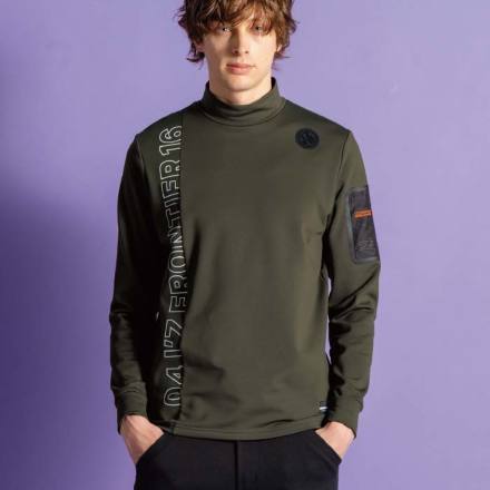 アイズフロンティア] 9103 裏起毛ストレッチ長袖モックネックシャツ