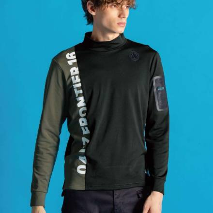 アイズフロンティア] 9103 裏起毛ストレッチ長袖モックネックシャツ