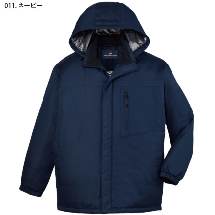 自重堂]48483 防寒ハーフコート(フード付) | 作業服・作業着や