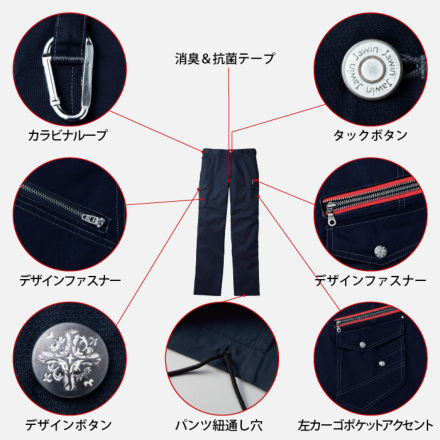 自重堂 [JAWIN] 52102 ノータックカーゴパンツ 【大サイズ】 | 作業服