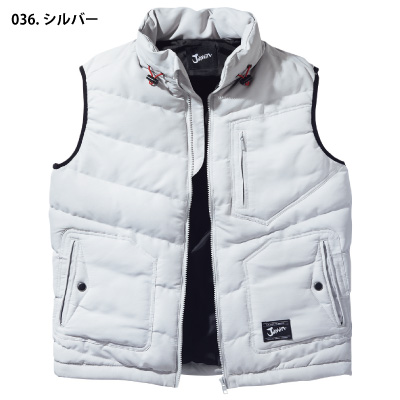 stein ホワイト ジッパー付きベスト stein | シュタイン OVERSIZED DRIVERS KNIT ZIP VEST(OFF GREY