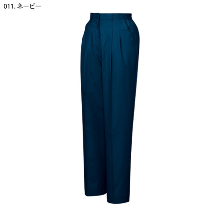 自重堂] 84106 エコ3バリューレディースツータックパンツ（裏付