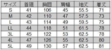 自重堂] 47804 エコ5バリュー長袖シャツ 【特大サイズ】