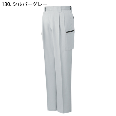 八寸 切子 白×薄グレー 全通 お仕立て込み 自重堂] 80202 ストレッチツータックカーゴパンツ 【特大サイズ】【丈