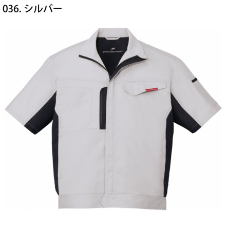 自重堂] 87110 製品制電ストレッチ半袖ジャンパー 【特大サイズ】