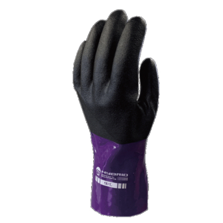 (まとめ) 川西工業 耐油アルファ ロング LL パープル #873-LL 1双 〔×20セット〕 まとめ） 川西工業耐油アルファ ロング L パープル #873-L 1双 ×5