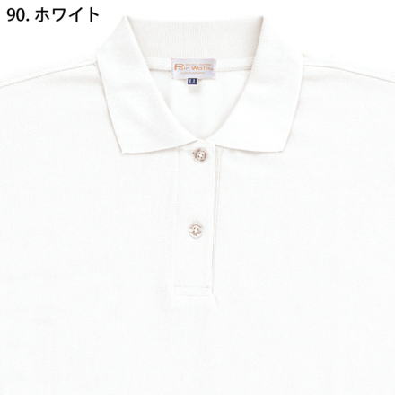 クロダルマ] 26441L レディース半袖ポロシャツ(ちょうちん袖/脇
