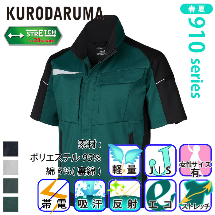 ドゥロワー　半袖　クリーニング済 クロダルマ] 269101 半袖ジャンパー