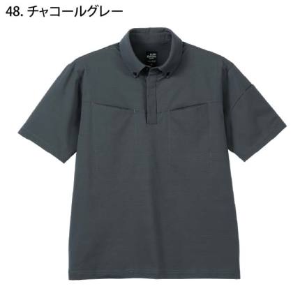 クロダルマ] 26912 ボタンダウン半袖ポロシャツ