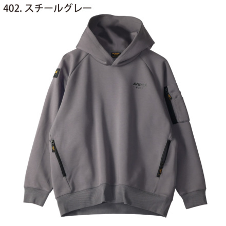 【早い者勝ち✨】ダイワ メンズ DJ-2807 プルオーバパーカー M グレー系 クロダルマ [AVIREX WORK] AV402 プルオーバーパーカー