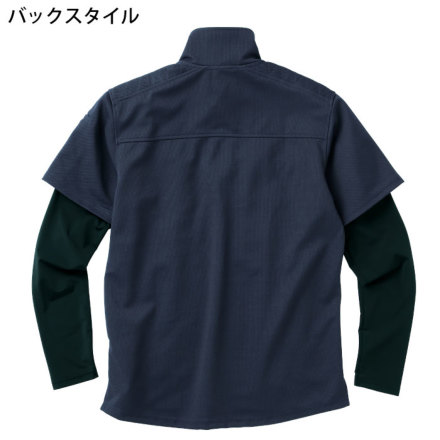 クロダルマ [D.GROW] DG814 フェイクレイヤードポロシャツ