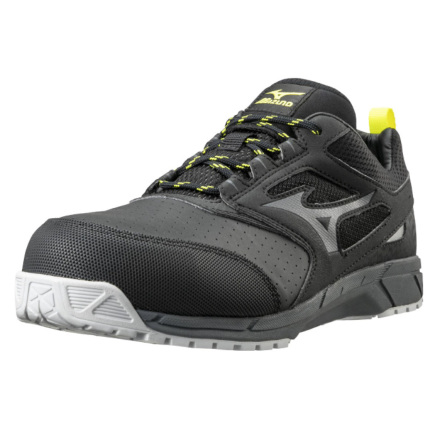 ミズノ F1GA2002 オールマイティ AS15L 作業靴 安全靴 ワーキングシューズ メンズ/レディース 静電気帯電防止 ブラック×ダークグレー 22.5cm ミズノ] F1GA2002 オールマイティAS15L