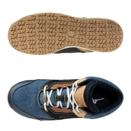 ミズノ] F1GA2516 オールマイティ LSII 11M DENIM 安全靴 限定