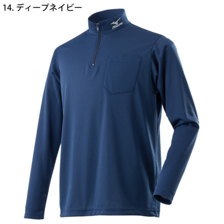 トップス mn ミズノ] F2JA8581 ブレスサーモハイネックハーフジップシャツ