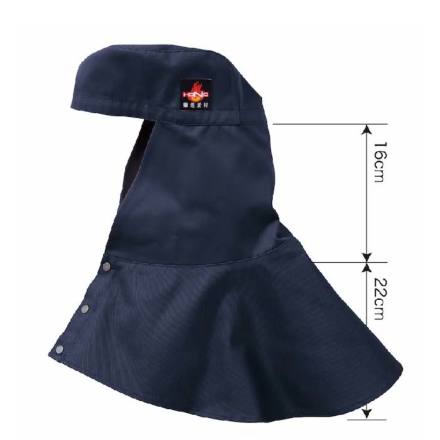 HOOH] 427 難燃タレ付き溶接帽子(ツバ無)