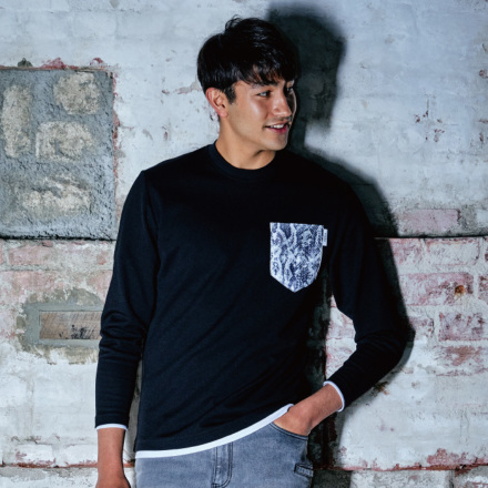 新品未使用　House on the Hill 長袖Tシャツ HOOH [VILEA] 511 レイヤード風長袖Tシャツ(裏綿)