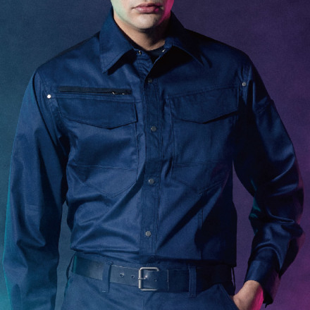 HOOH] 4277 難燃薄手シャツ