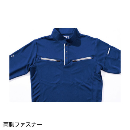 HOOH [VILEA] 601 ミニ衿長袖ポロシャツ