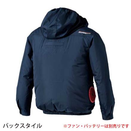 快晴堂 フード付きジャケット HOOH] V1212 快適ウェア サイドファン長袖フードジャケット