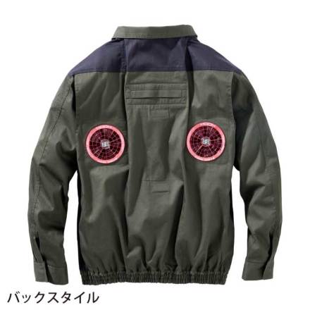 HOOH] V4252 快適ウェア 難燃ミドルファン長袖ブルゾン