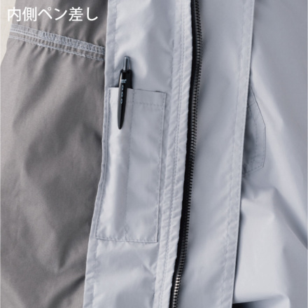 HOOH] 快適ウェア V8307 半袖ブルゾン ポリエステル100％