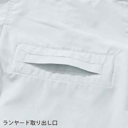 HOOH] V8817 サイドファン半袖フードジャケット