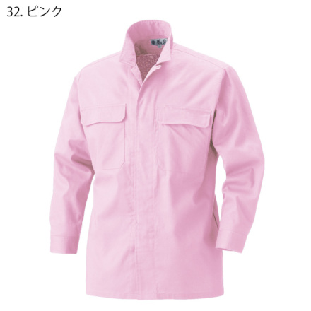 ♡です。archivio ピンク 長袖シャツ 38 HOOH］ 3700 立衿シャツ 【大サイズ】