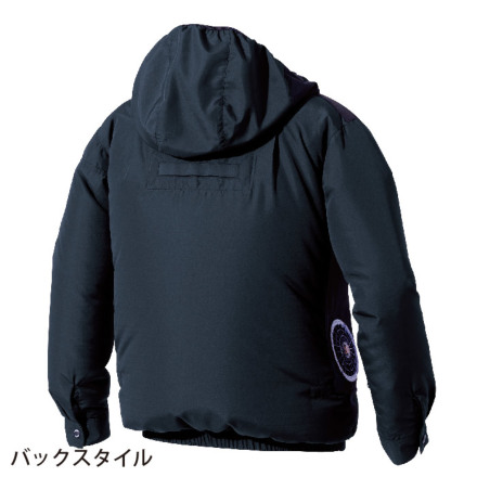 HOOH] V8812 サイドファン長袖フードジャケット 【特大サイズ】