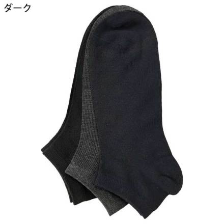 オカモト] A81-093 靴下研究所 アツさ知らず ダーク 先丸 3P