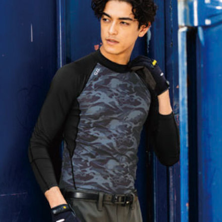 桑和 [G.G.] 8535-42 長袖サポートシャツ(ハイネック)