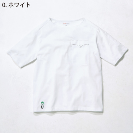 桑和 [BEAMS DESIGN] B3905-53 ボートネック半袖Tシャツ