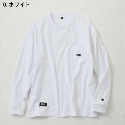 桑和 [STUD'S] S2562-3 長袖Tシャツ(胸ポケット有)