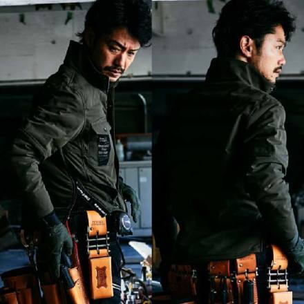 桑和 [STUD'S] S3410 防風ストレッチエアジャケット(中綿入り)