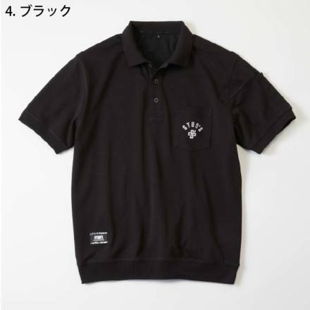 桑和 [STUD'S] S3551 裏ドライメッシュ半袖ポロシャツ