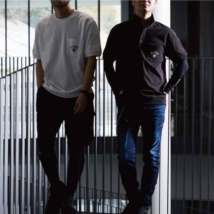 【2色セット】sorm'86 Snap T shirts ホワイト/ブラック 桑和 [STUD'S] S3553-2 裏ドライメッシュ半袖Tシャツ(胸ポケット有)