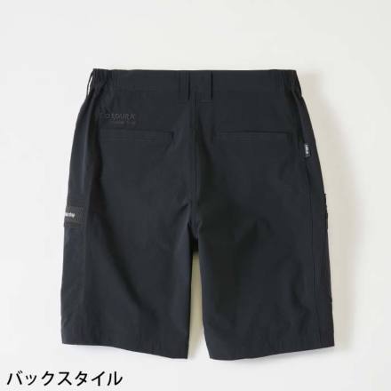 Stone  ワイドハーフパンツ　黒　M 23ss タグ付属 桑和 [STUD'S] S3817 CORDURA(R) ストレッチハーフパンツ