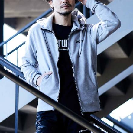 桑和 [STUD'S] S5514 CORDURA(R)×USAコットン ジップアップパーカー