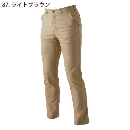 ブラウン スラックス ロゴ入り 桑和] 3042-09 スラックス