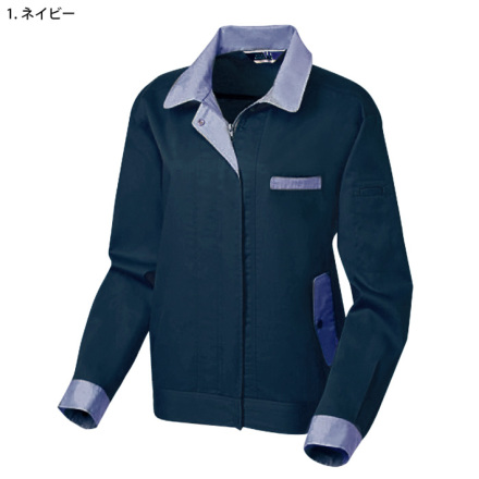 ハナハナ 飛騨産業　袖引出し 桑和] 414 女子長袖ブルゾン