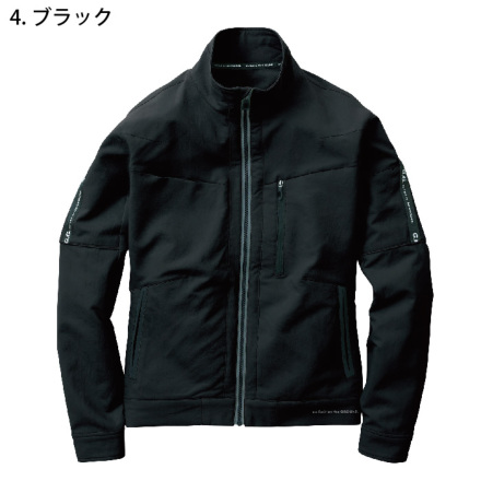 【個性派古着】長袖デザイン革ジャン　本革　裏地ボア　黒　ファスナー　光沢あり　S 桑和 [G.G.] 8012-00 長袖ブルゾン