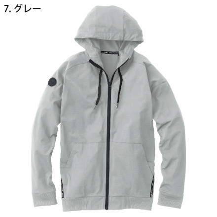 KALNA ホワイト コットン パーカー 1A10102 R2 サイズ0 Goodwear】USAコットンオーバーサイズZIPパーカー｜メンズ