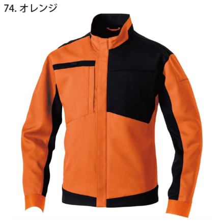 マンシングウェア ブルーホワイトオレンジ アウター 美品 サイズL 桑和] 9522-00 長袖ブルゾン