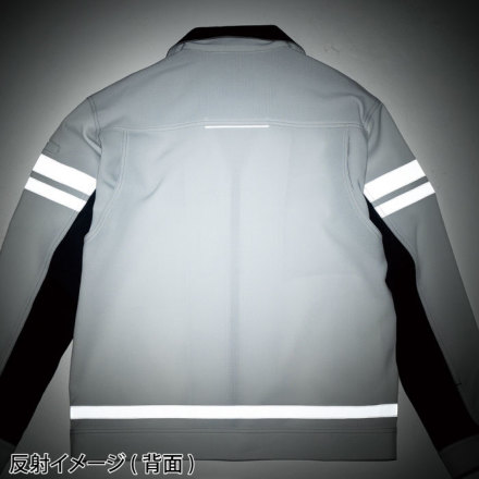 桑和] 964 長袖ブルゾン(反射材付き)
