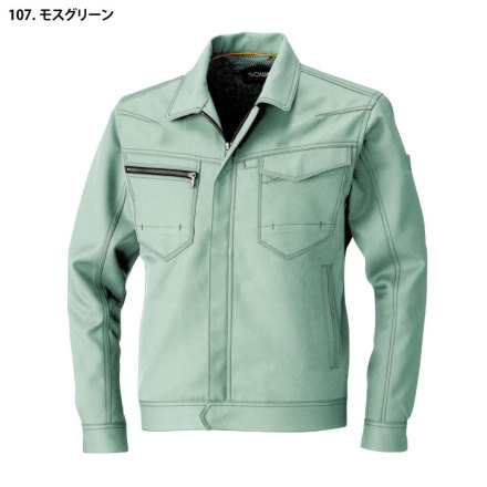 桑和 EC4225 長袖シャツ モスグリーン S 4225-107-S 桑和（SOWA） ＥＣ４２２５ 長袖シャツ モスグリーン Ｓ 品番：4225