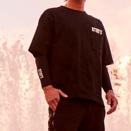 桑和 [STUD'S] S1553-1 半袖ポケTシャツ(ポケット付き)