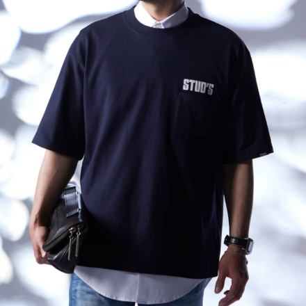 桑和 [STUD'S] S1553-1 半袖ポケTシャツ(ポケット付き)